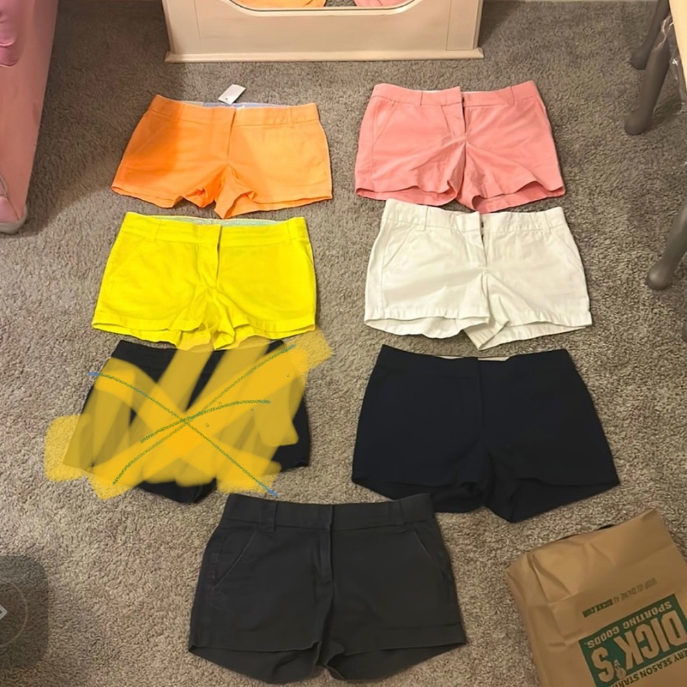 Bundle Of unused preppy Multi-Colored Shorts.  *High End Brand*